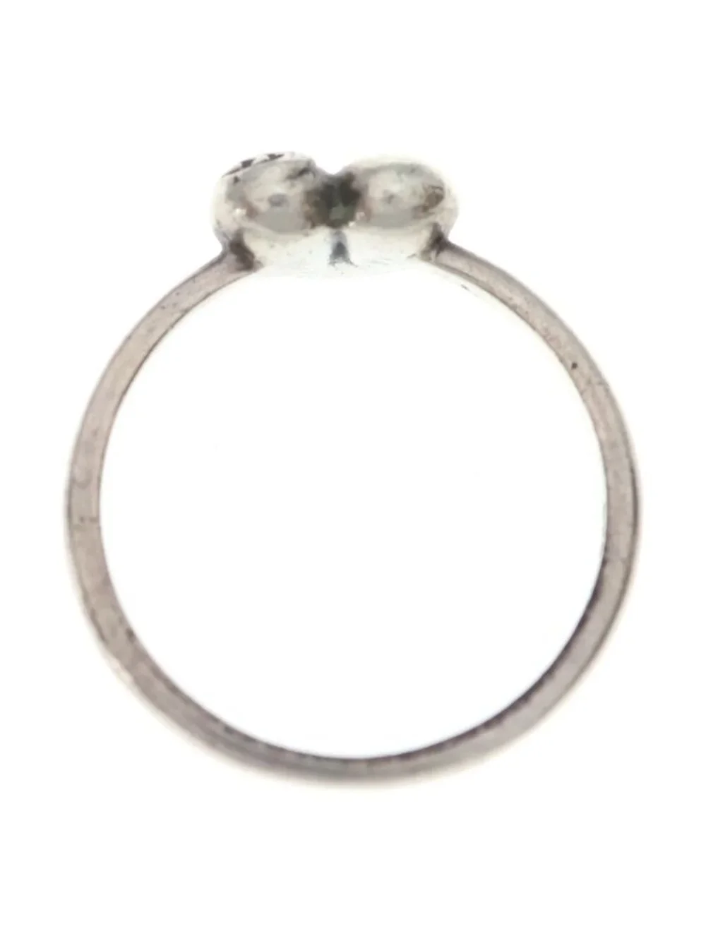 Chrome Hearts Bubblgm Heart Bubble Gum Ring Silver